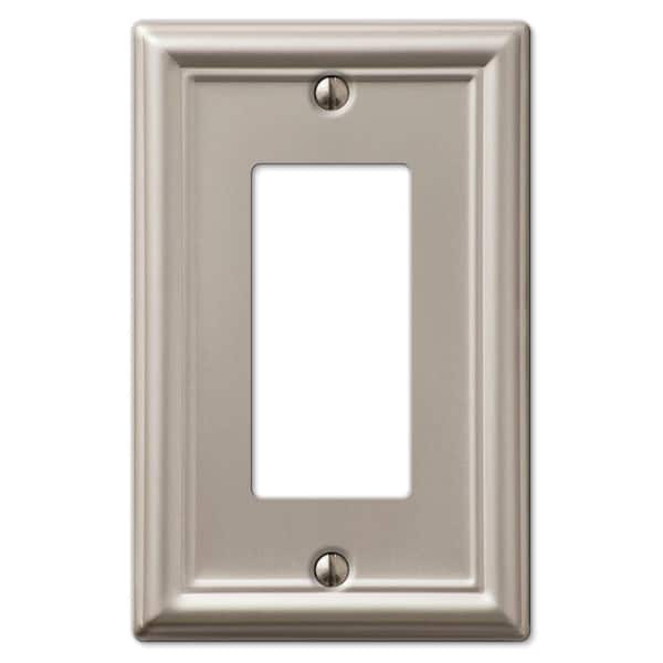 AMERELLE Metallic 1-Gang Decorator/Rocker Wall Plate (1-Pack)