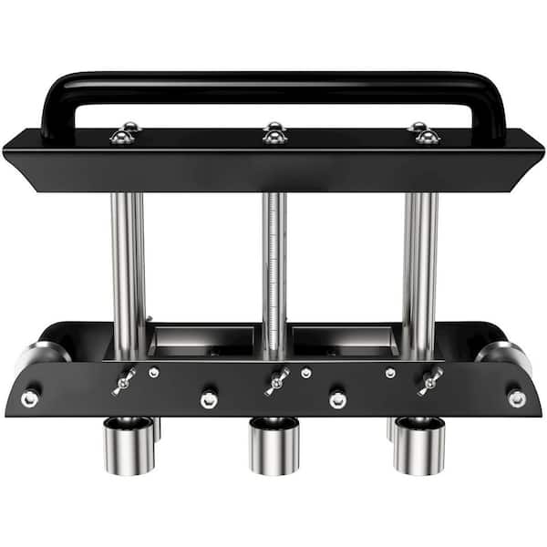 SKYSHALO Three-Station Edge Roller, Large Radius, 0-90° Bending Angle Sheet Metal Brake, Adjusts for 0.63-5.7 in. Pipe Bender