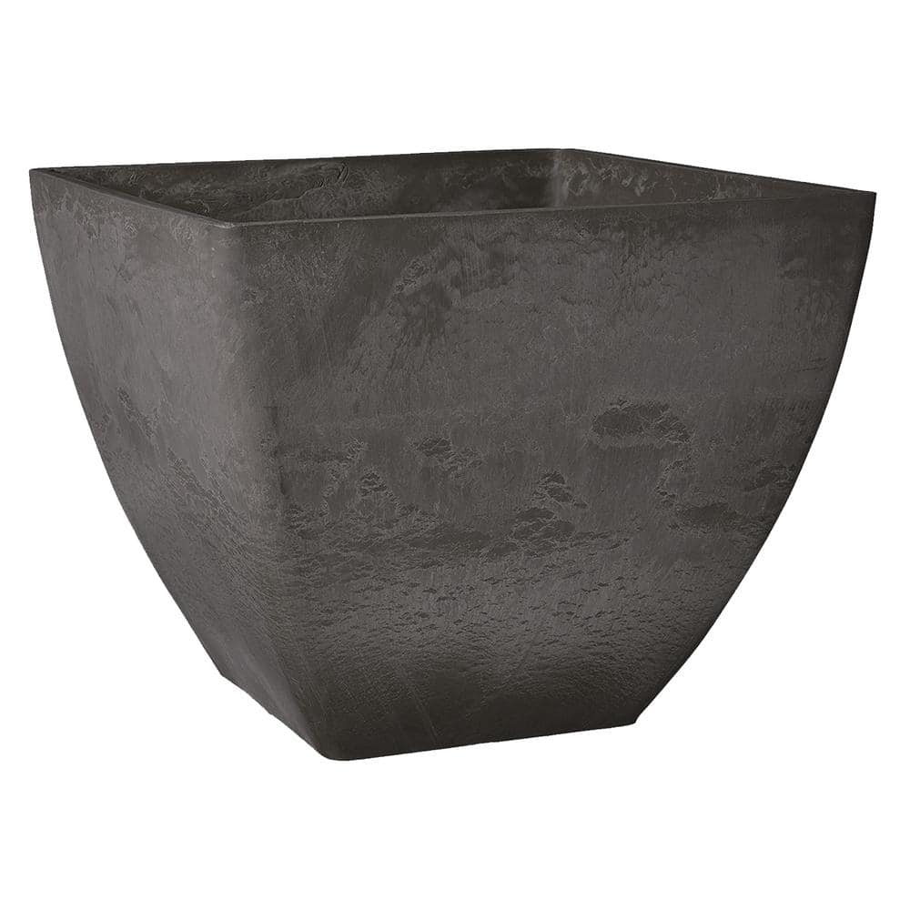 Simplicity Square 16 in. x 16 in. x 13 in. Dark Charcoal PSW Pot