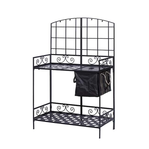 Unbranded Potting Bench with Soil Reservoir, Bronze