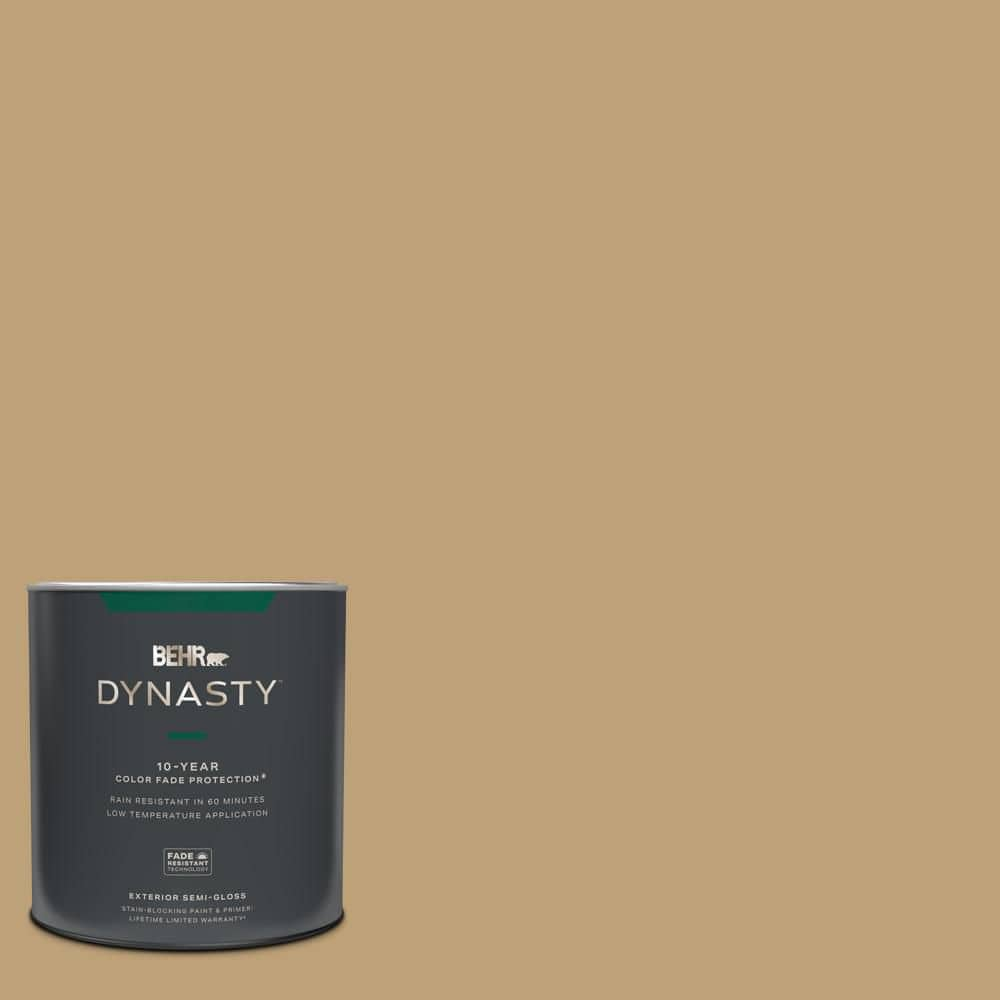 BEHR DYNASTY 1 qt. #PMD-50 Winter Wheat Semi-Gloss Enamel Exterior  Stain-Blocking Paint & Primer 565404 - The Home Depot