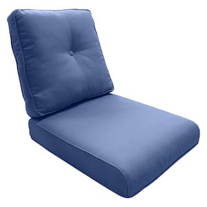 Square Outdoor Glider Cushion in CushionGuard Blue Cushion