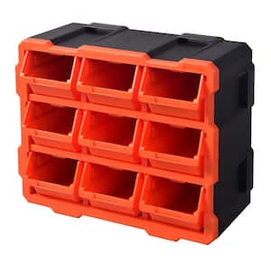 9 Drawer Dust Resistant Small Parts Storage Organiser Unit Bin Container Tote 