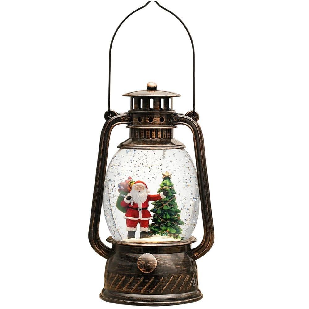 Christmas Tree Lighted Scene Snow Globes Lantern USB or Battery Powered with 6H Timer Garden Statues for Christmas Decor price history on PriceWatchPro