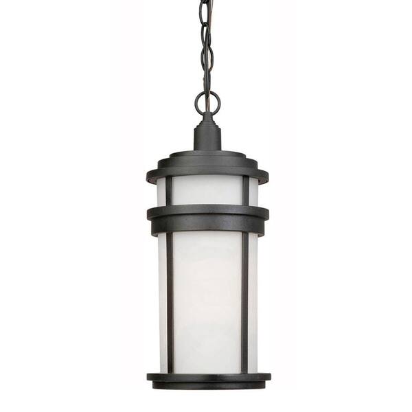 ARTCRAFT Broederstroom 1-Light Rich Black Outdoor Pendant