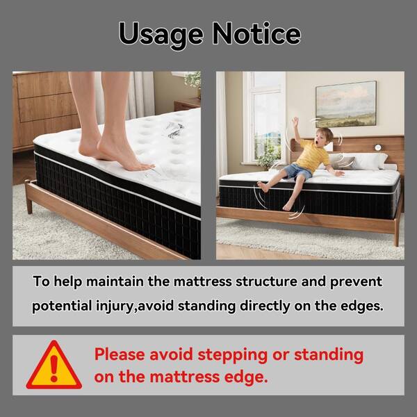 Crystli Queen Medium Memory Foam 12 in. Hybrid Mattress Bed-in-a