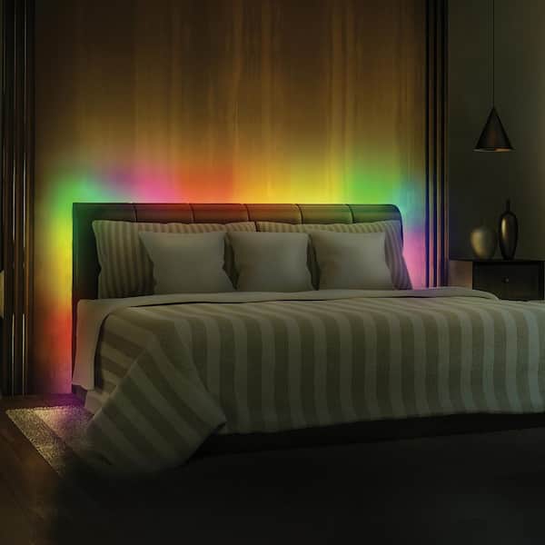 Monster LED 100ft Multicolor Light Strip, Indoor Locations, Bedrooms,  Remote Control