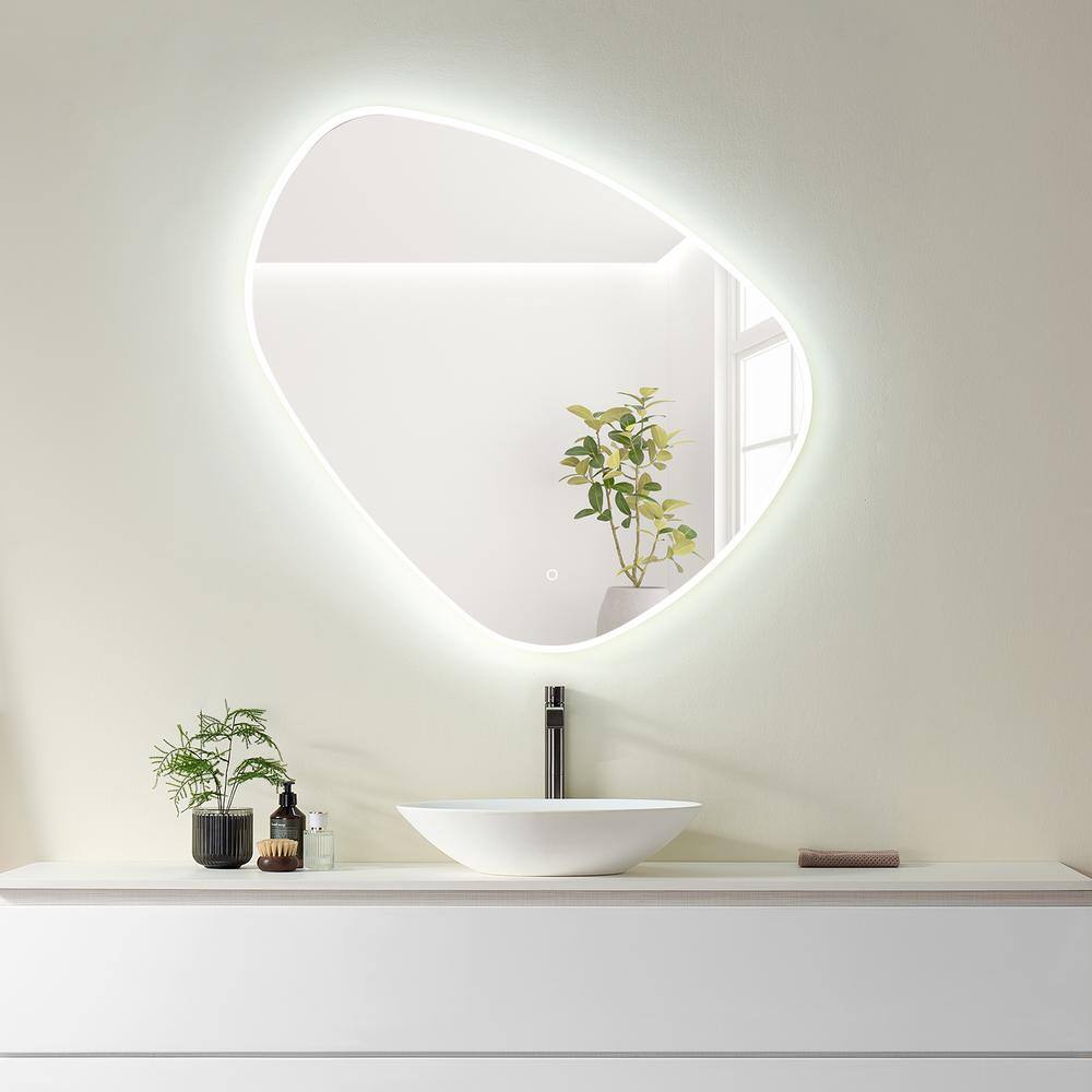 Rasso 39" Frameless LED Lighted Bathroom Vanity Mirror