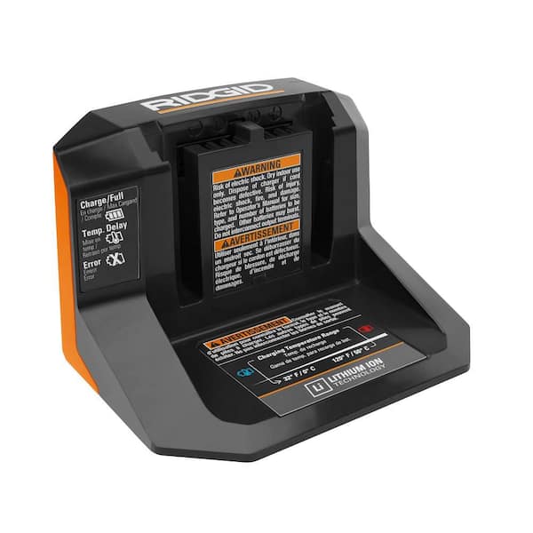 RIDGID 18V MAX Output 4.0 Ah and 2.0 Ah Batteries with 18V