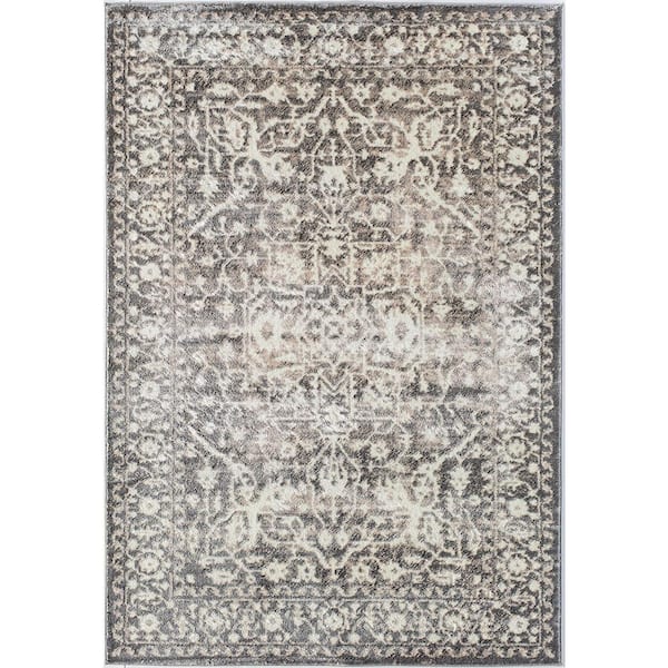 Lennox Stone Beige 2 ft. x 4 ft. Area Rug