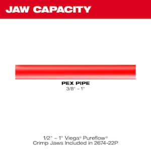 M18 18- volt Lithium-Ion Cordless Short Throw PEX Press Tool Kit with M12 PVC Shear Kit