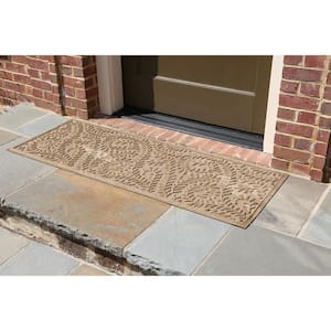 Waterhog Boxwood Camel 30 in. x 97 in PET Polyester Indoor Outdoor Runner Doormat