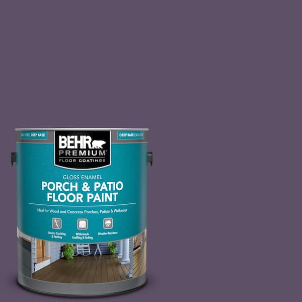 BEHR PREMIUM 1 gal. #M560-7 Muscat Grape Gloss Enamel Interior/Exterior Porch and Patio Floor Paint