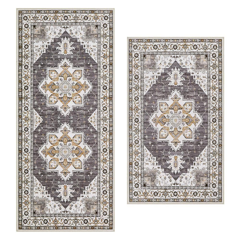 その他 SHE Tokyo Ashley ecru Laura Ashley Florence Chenille Taupe 2 ft. x 5 ft. Woven Oriental