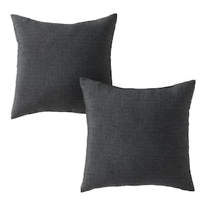Carbon Square Outdoor Throw Pillow (2-Pack)
