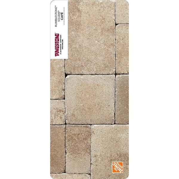 Pavestone Paper Sample Only of RumbleStone 7 in. x 7 in. Cafe Concrete Paver (1-Piece)