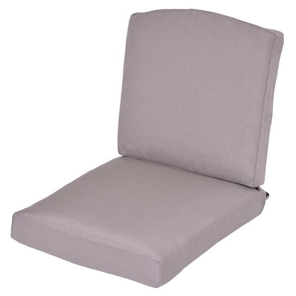 Unbranded Oak Cliff Gray Replacement 2-Piece Outdoor Glider Cushion