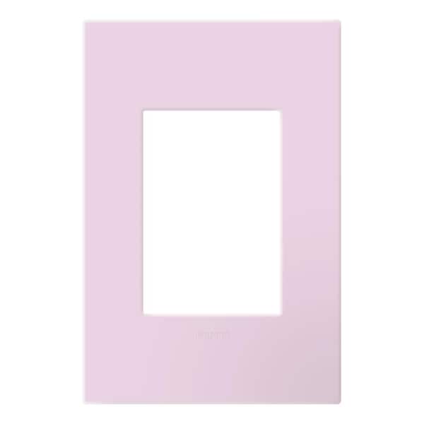 adorne 1-Gang Plus Rosa Decorator/Rocker Plastic Wall Plate with Microban Protection