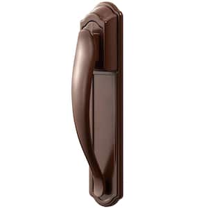 DX Brown Pull Handle Set with Back Plate