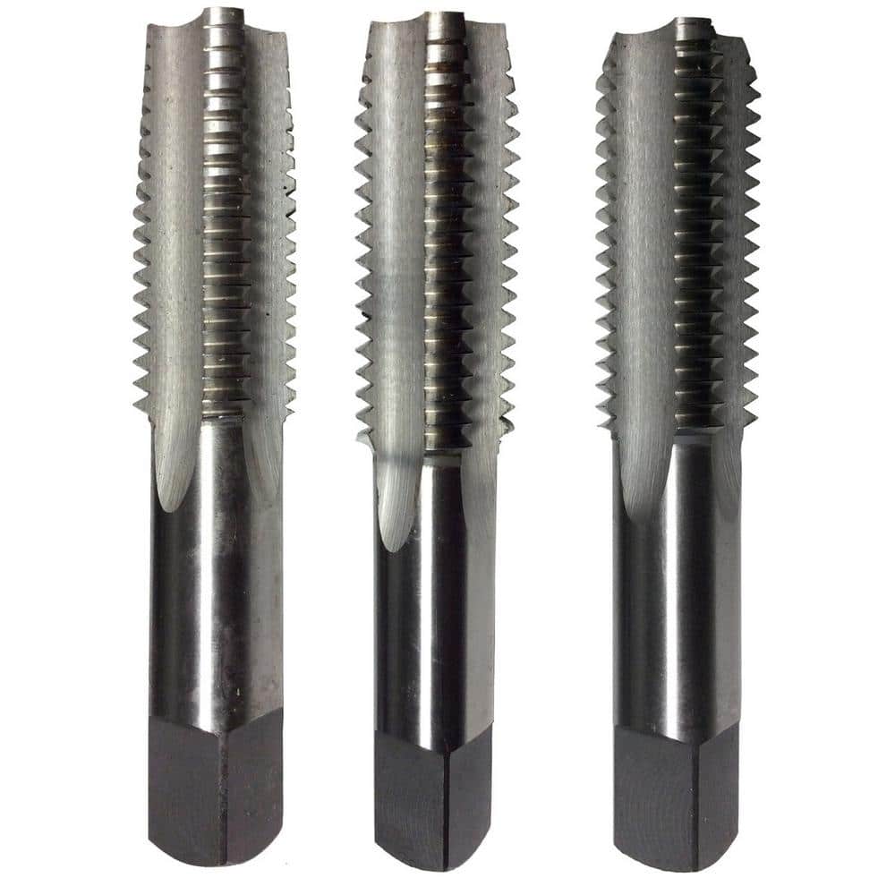 M4 x 0.7 taper HSS machine self drill 1/4" hex shank screwdriver tap spiral flut