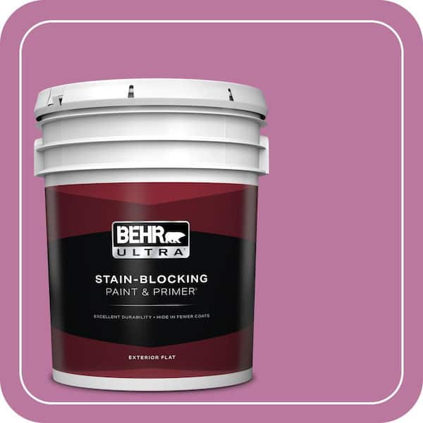 BEHR ULTRA 5 gal. #690B-5 Valentine Heart Flat Exterior Paint & Primer