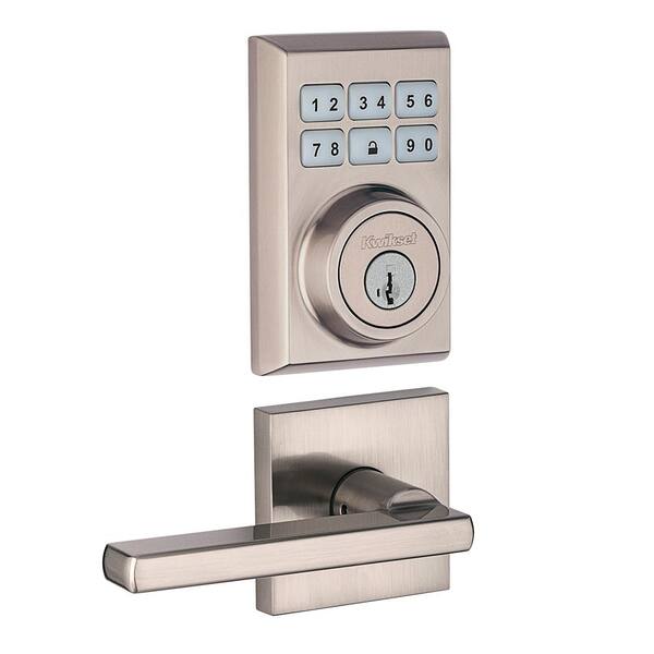 Kwikset SmartCode Contemporary Satin Nickel Single Cylinder Keypad