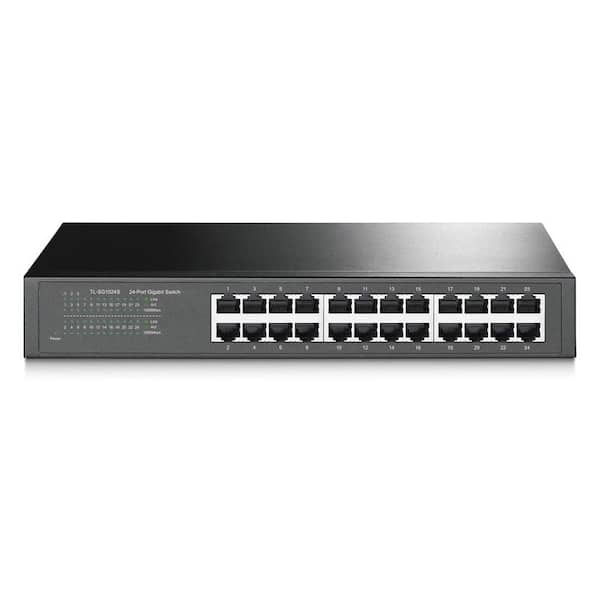 Yichuhaoxi Gigabit Ethernet Switch Desktop/ Rackmount Plug & Play Shielded Ports Sturdy Metal Fanless