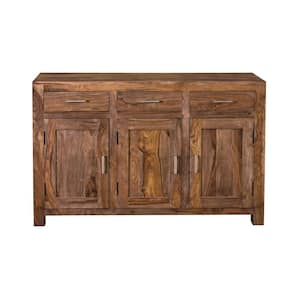 Brownstone Nut Brown 51 in. Sideboard with 3-Doors and 3-Drawers