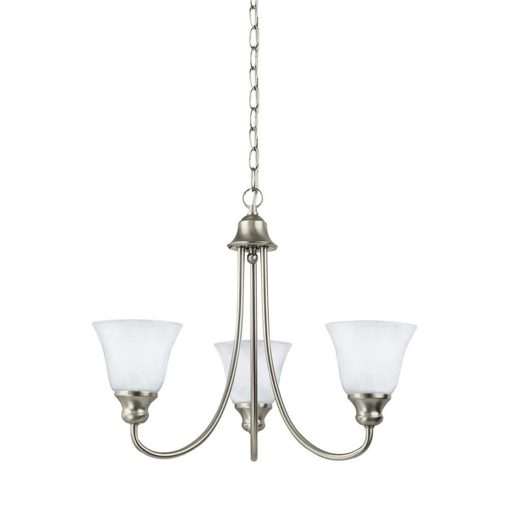 Generation Lighting Windgate 3Light Brushed Nickel Chandelier with LED