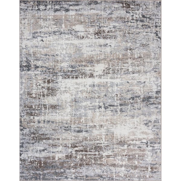 Tayse Rugs Cellini Abstract Beige 8 ft. x 10 ft. Indoor Area Rug