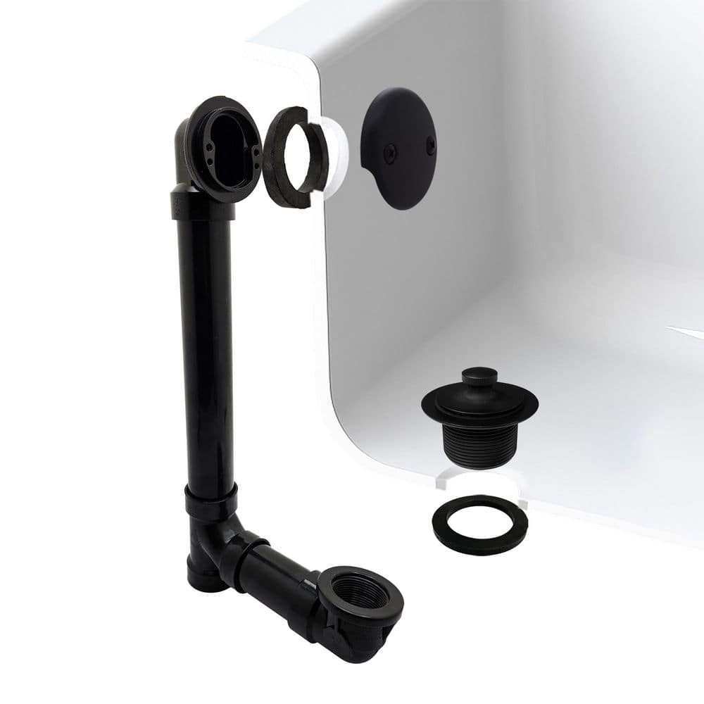 1-1/2 in. Twist and Close Schedule 40 ABS Bath Waste with 2-Hole Elbow in Matte Black price history on PriceWatchPro
