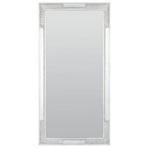 Lerson 30 in. W x 60 in. H Wood Rectangle Modern Silver Wall Mirror