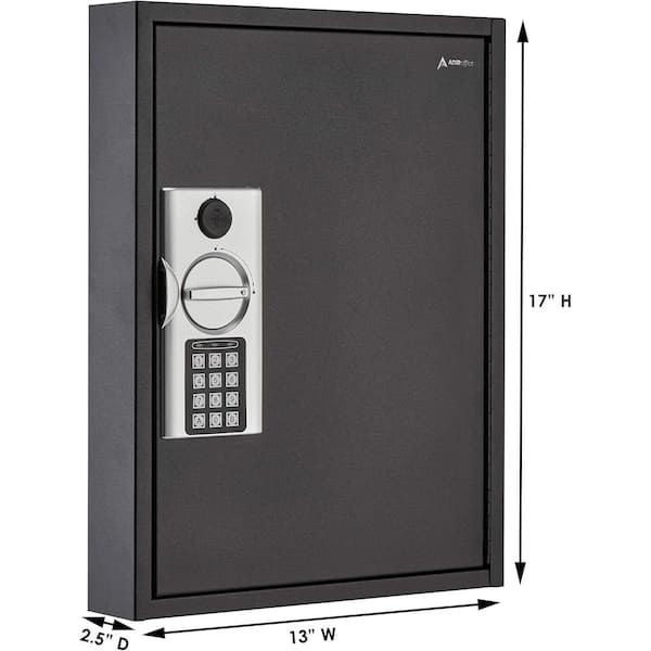 AdirOffice 60-Key Steel Heavy-Duty Safe Lock Box Key Cabinet with