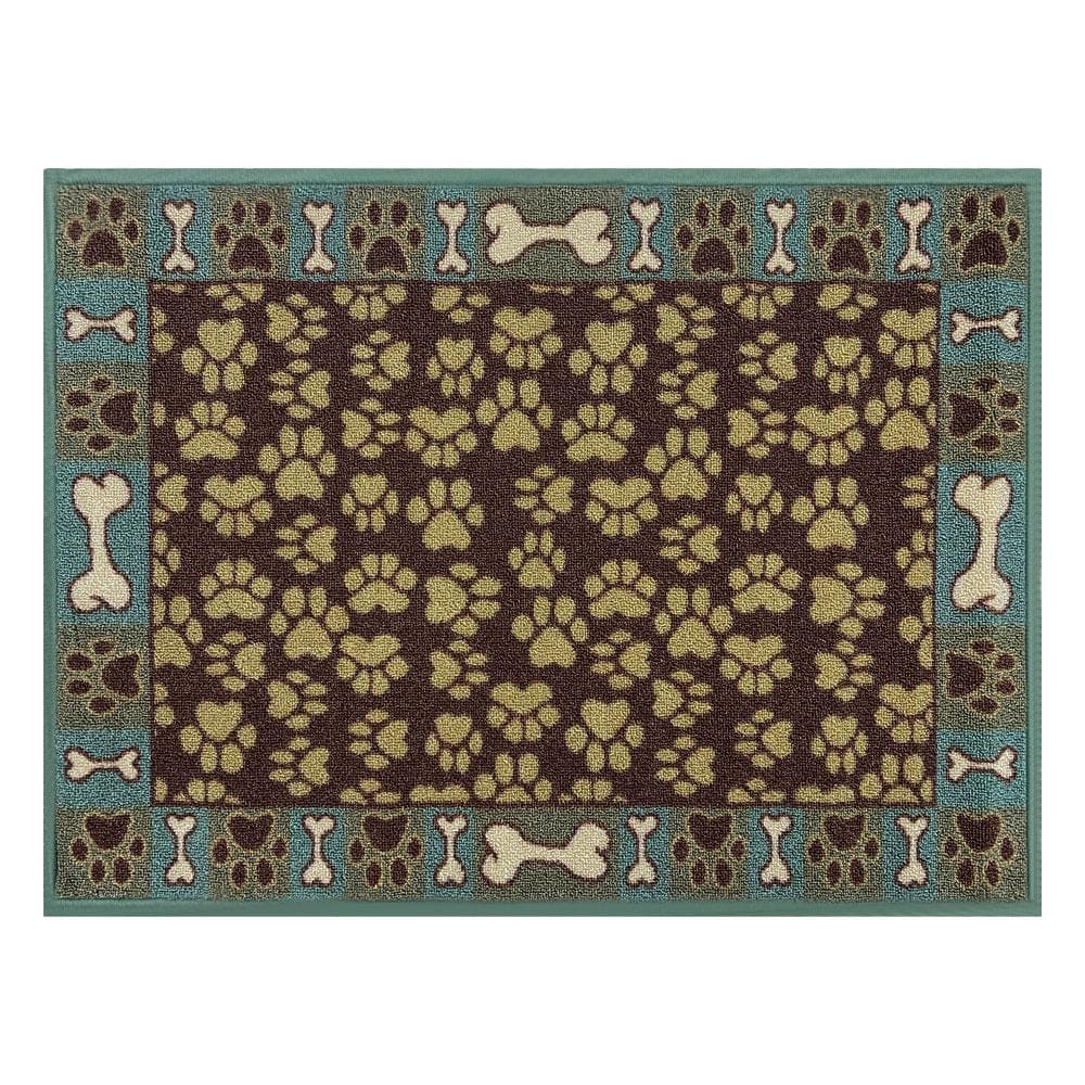 RugStylesOnline Doormat Pet Paw Beige 26 in. x 36 in. Polyamide Indoor ...
