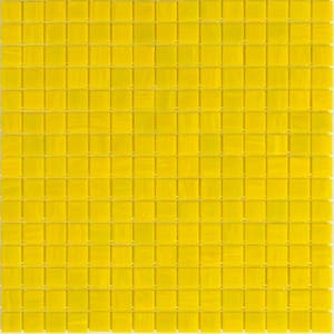 Celestial Glossy Canary Yellow 12 in. x 12 in. Glass Mosaic Wall and Floor Tile (20 sq. ft./case) (20-pack)