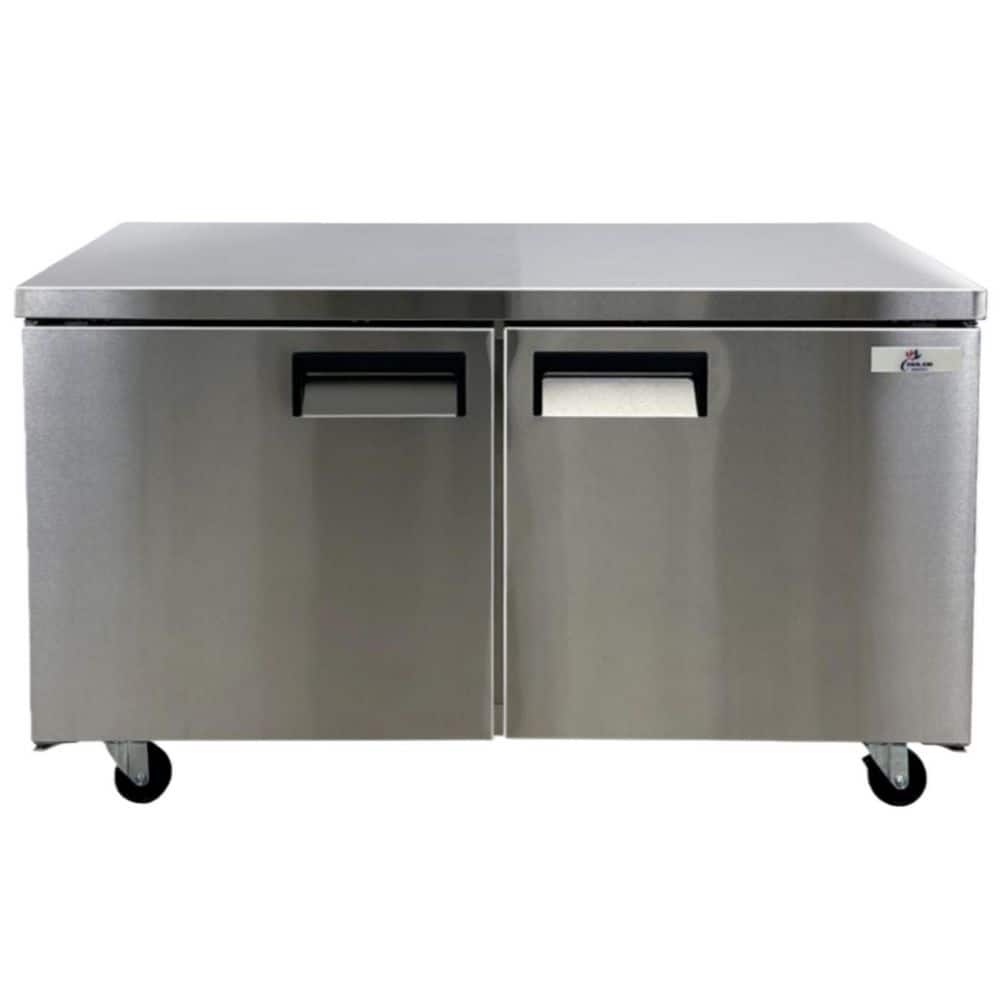 Cooler Depot 60 in. W 15.2 cu. ft. Commercial Under Counter Refrigerator Table Cooler in Stainless Steel