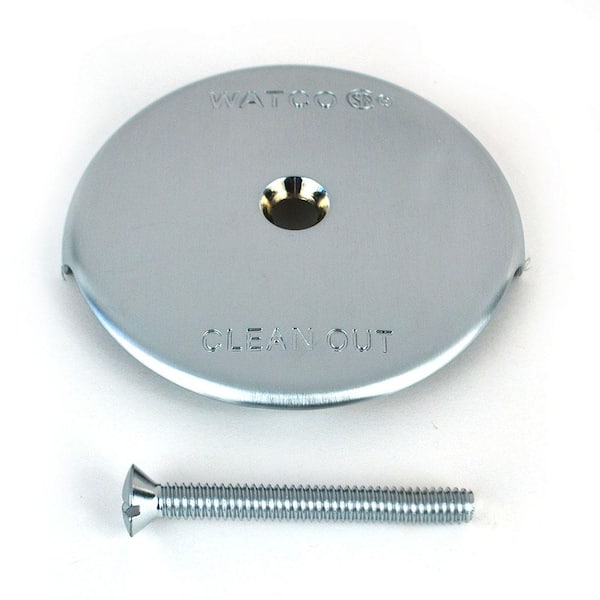 Watco One-Hole Bathtub Overflow Plate Includes Overflow and Screw in Chrome