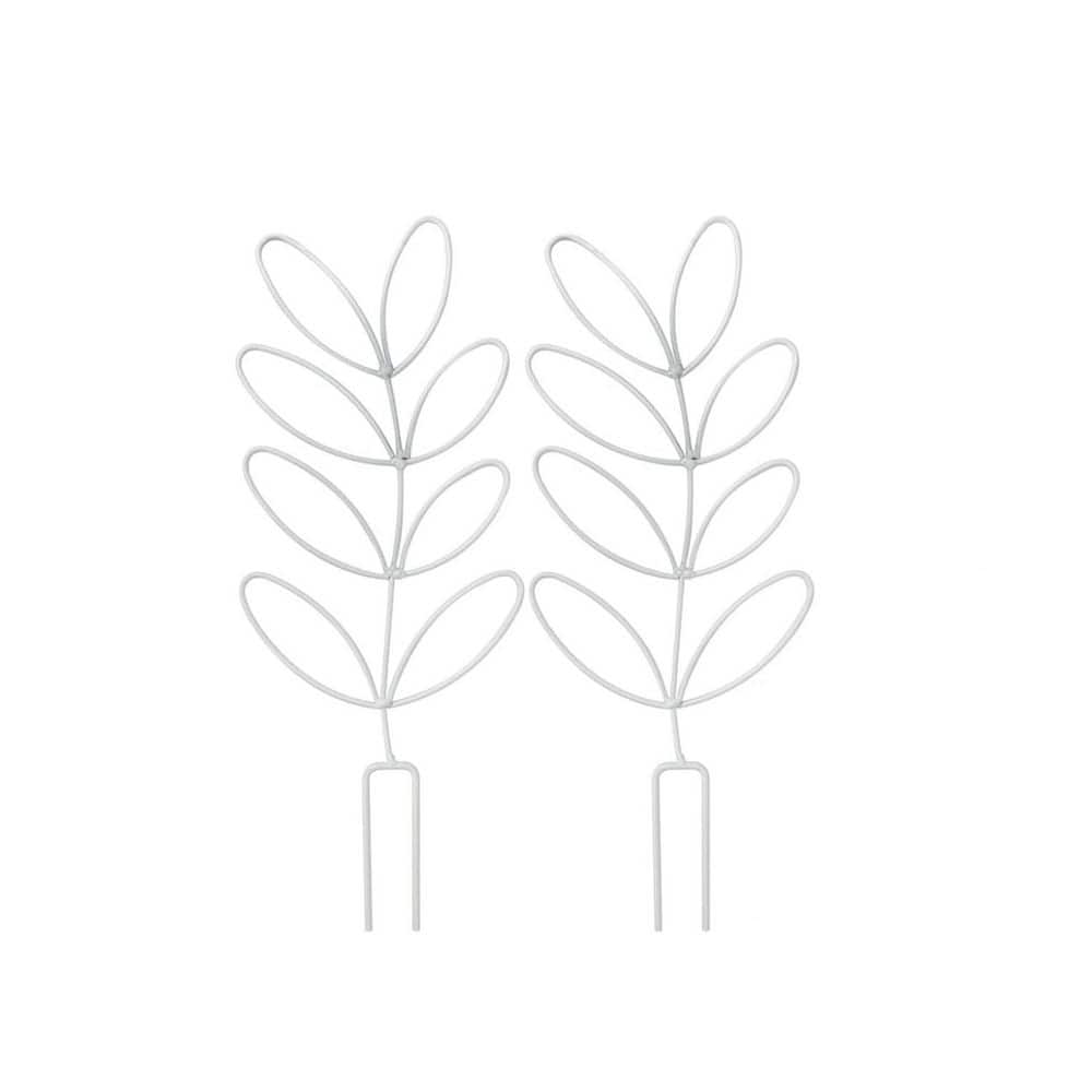 2-Pack White Metal Leaf Trellis for Indoor Climbing Plants, Small Wire Garden Trellis for Potted Vines and Houseplants price history on PriceWatchPro