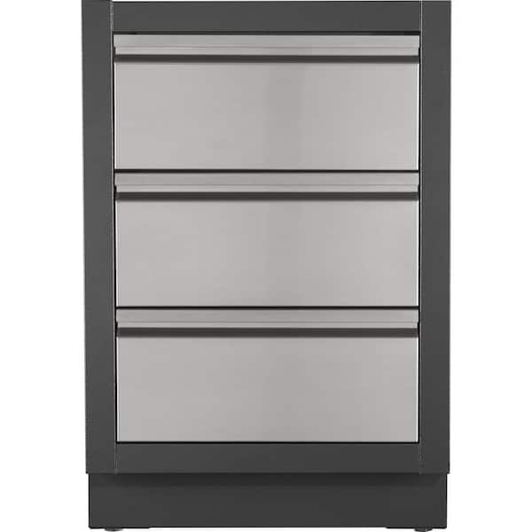 NAPOLEON OASIS Powder Coated Steel 24 in. x 24 in. x 35.5 in. Outdoor Kitchen Cabinet