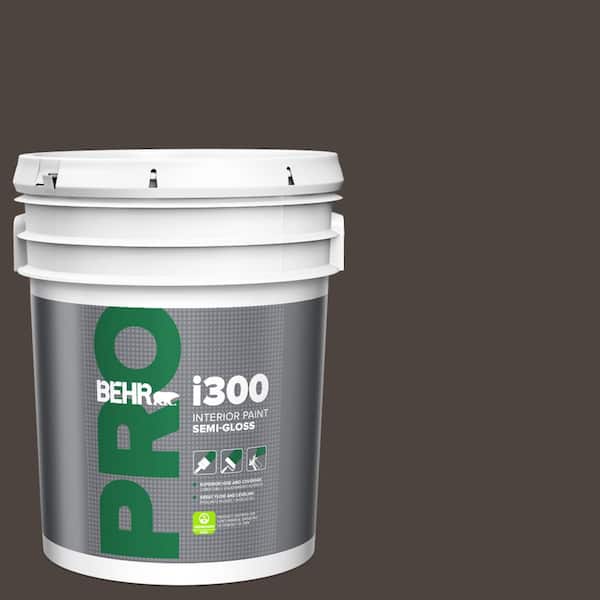 BEHR PRO 5 gal. #PPU5-01 Espresso Beans Semi-Gloss Interior Paint
