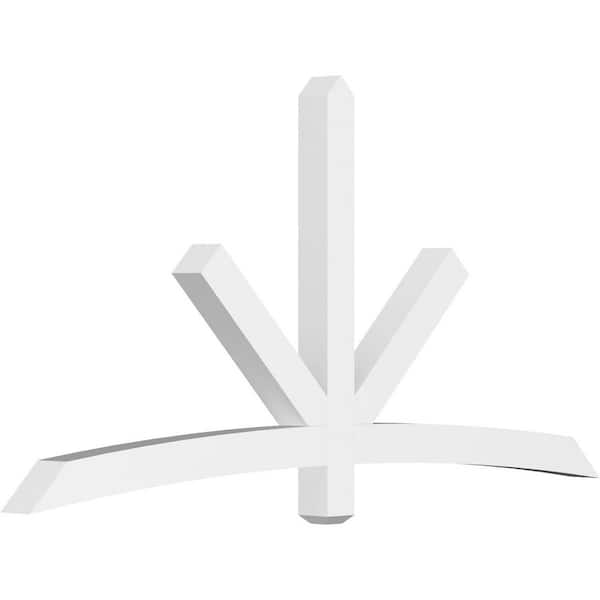 Ekena Millwork Alberta 84 in. W x 42 in. H x 4 in. D Signature Polyurethane Bracket