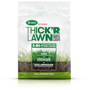 Turf Builder 12 lbs. 1,200 sq. ft. THICK'R LAWN Grass Seed, Fertilizer, and Soil Improver for Tall Fescue