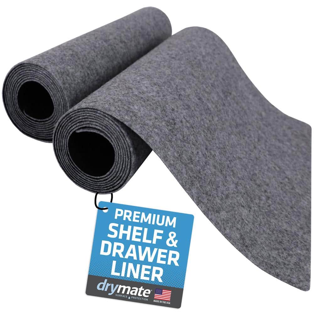 Premium Light Gray 0.13 in. D x 12 in. H x 59 in. L Solid Slip Resistant Dr