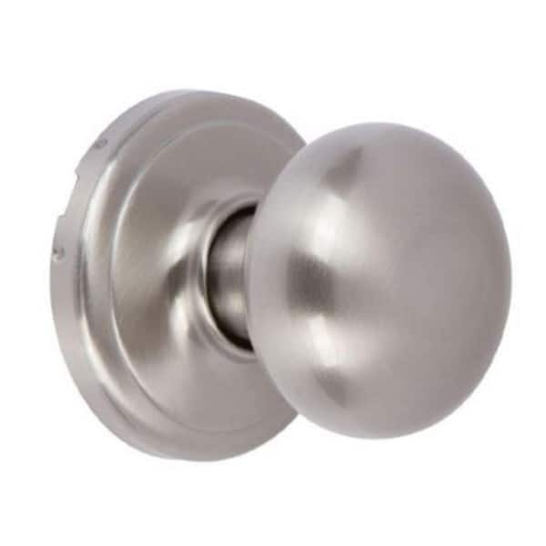 Delaney Aubryn Dummy Door Knob Pair in Satin Nickel