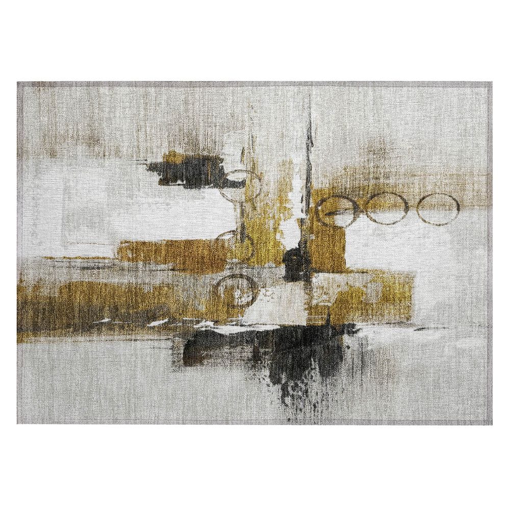 Chantille Machine Washable Indoor/Outdoor Abstract ACN2751 Brown 3 ft. x 4 ft. Area Rug price history on PriceWatchPro