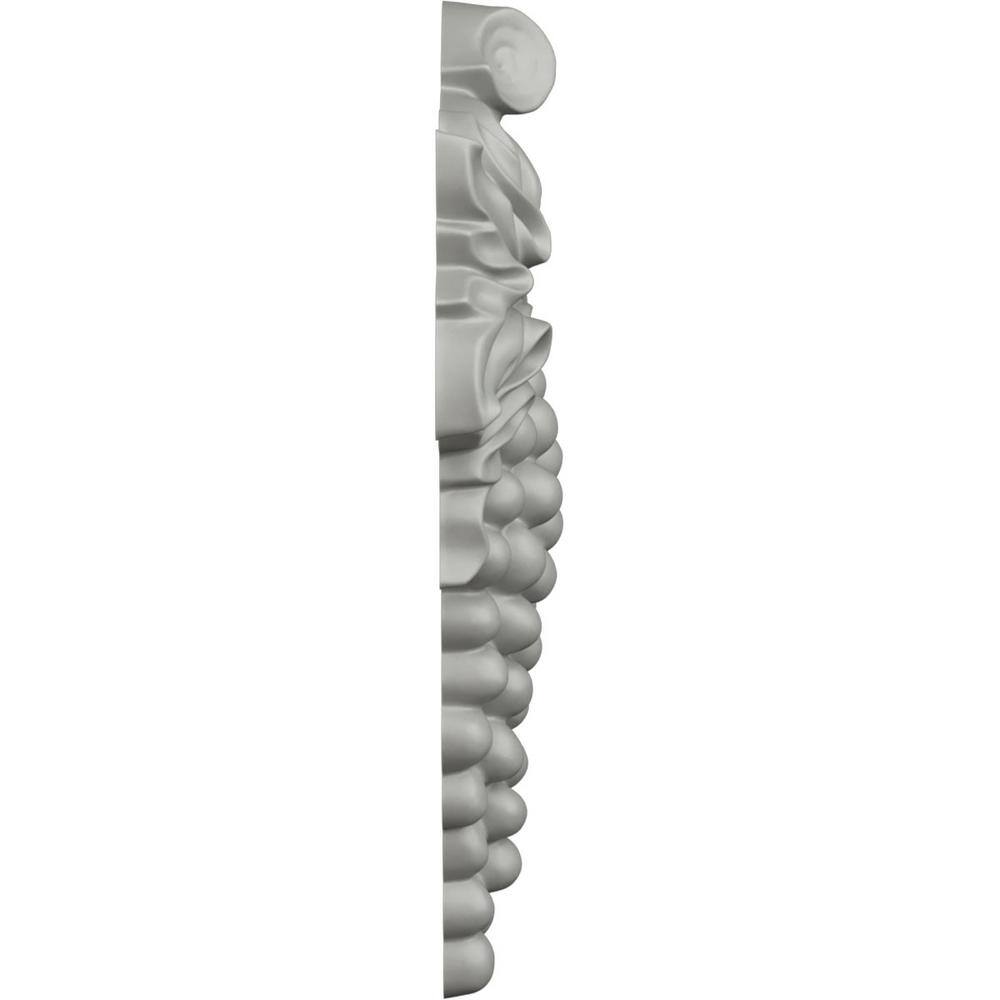 Small White Polyurethane Grape Bunch Center Onlay