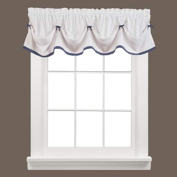 Saturday Knight Kate 13 in. L Polyester Valance in Blue