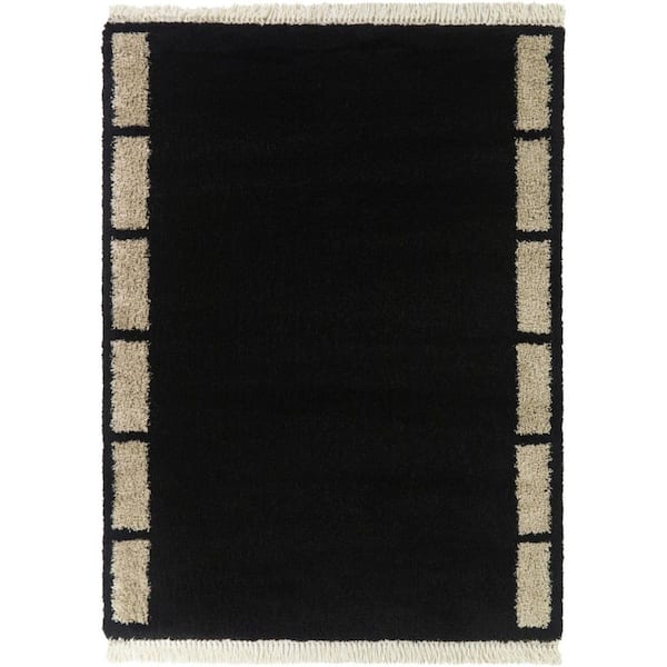Rohan 5 ft. x 7 ft. Black/Beige Area Rug