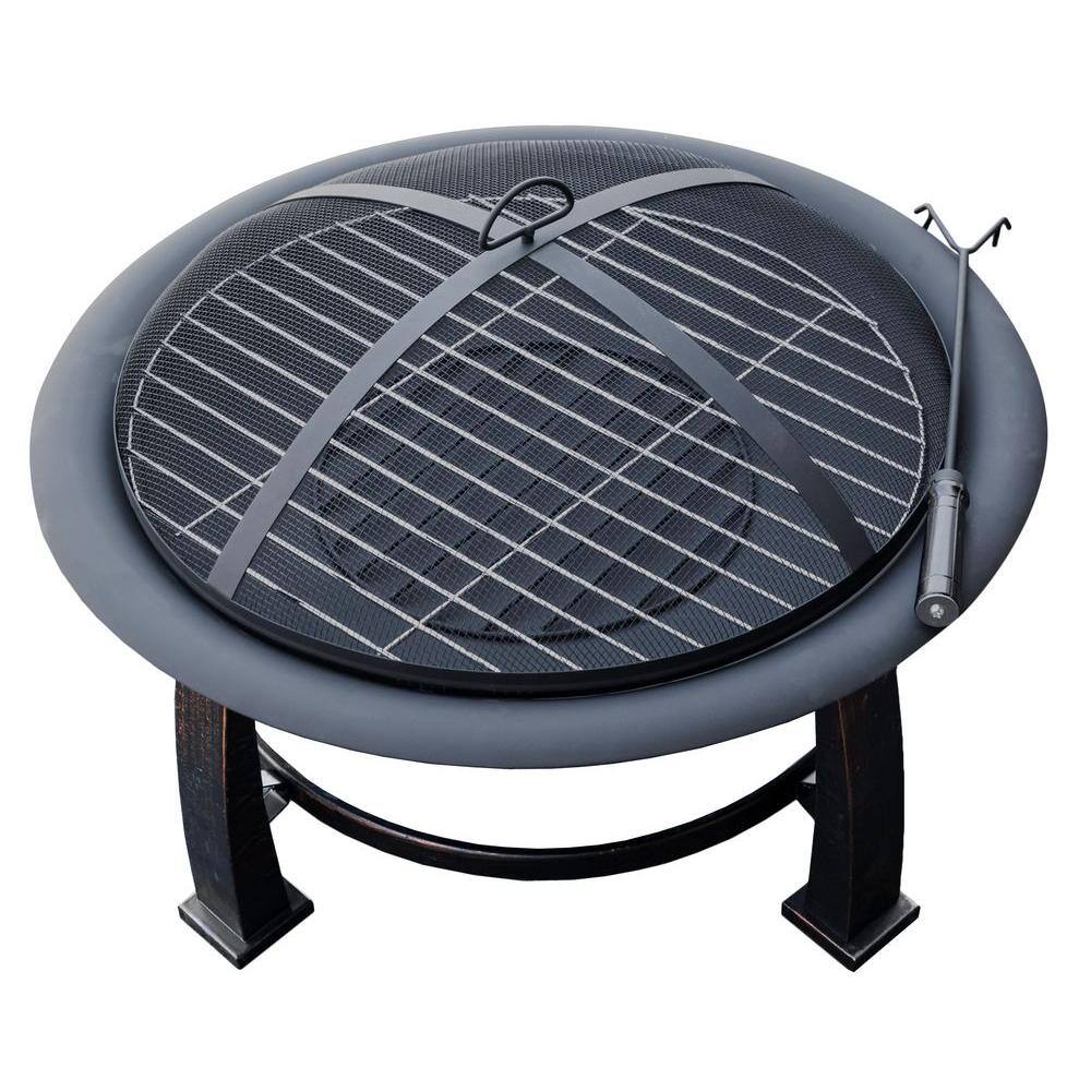 Az Patio Heaters 30 In Wood Burning, Wood Fire Pits At Home Depot