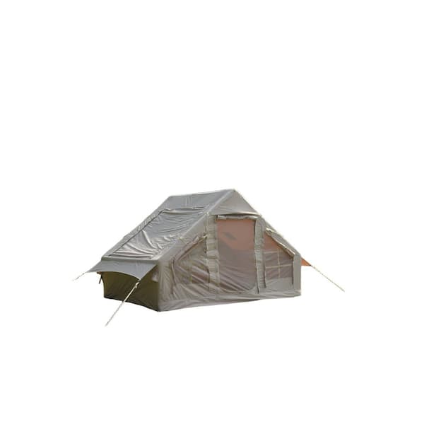 Pro Series 10 ft. x 7 ft. Beige Waterproof Windproof Outdoor Self-Supporting Blow up Tent Air Tent Portable Tent